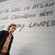 Harold (Owen Teague) leaves one of many messages on his post-Captain Trips road trip.